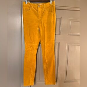 LOFT Mustard Skinny Corduroy Pants